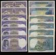 London Coins : A179 : Lot 201 : Spain (11) 100 Pesetas (4) Republic issue 1936 issues (4), serial number D3,291,071 Pick 69 NVF to G...