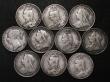 London Coins : A179 : Lot 2279 : Crowns (10) 1845, 1887, 1889 (2), 1890, 1891, 1893 LVI, 1895 LIX, 1896 LIX, 1897 LXI, VG to Near Fin...