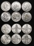 London Coins : A179 : Lot 2344 : Florins (13) 1918 (2) GVF and GVF/NEF, 1923 (2) VF/GVF and About VF/VF, 1924 Fine/Good Fine, 1931 Fi...