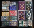 London Coins : A179 : Lot 680 : A mixed group including several GB flat pack proof sets, Japan Mint Set 1970 in the white wallet, ot...