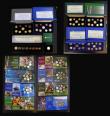 London Coins : A179 : Lot 728 : Ireland Proof Sets (7) 2006 (8 coins) Two Euros to One Euro Cent, 2007 (9 coins) Two Euros to One Eu...