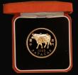 London Coins : A179 : Lot 738 : Macau 100 Patacas 1997 Chinese Lunar Year of the Ox Gold Proof FDC in the box of issue with certific...