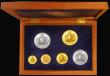 London Coins : A179 : Lot 739 : Malta Mint Set 1972 a 6-coin set comprising 50 Pounds Gold 1972 KM#18, 20 Pounds Gold 1972 KM#17, 10...