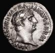 London Coins : A180 : Lot 1153 : Roman Denarius Trajan (100AD) Obverse: Laureate head right, IMP CAES NERVA TRAIAN AVG GERM, Reverse:...
