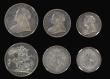 London Coins : A180 : Lot 1187 : Proof Set 1893 Silver Set (6 coins) in NGC holders comprising Crown 1893 LVI ESC 304, Bull 2594, Dav...