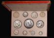 London Coins : A180 : Lot 1190 : Proof Set 1902 a part set (9 coins) Crown, Halfcrown, Florin, Shilling, Sixpence and Maundy Set, UNC...