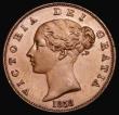 London Coins : A180 : Lot 1583 : Halfpenny 1858 8 over 7 Peck 1548 EF