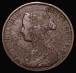London Coins : A180 : Lot 1585 : Halfpenny 1862 Die Letter C, Freeman 288A, dies 7+F, VG with some surface residue, a very rare type ...