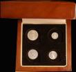 London Coins : A180 : Lot 1622 : Maundy Set 1891 ESC 2506, Bull 3549, EF to A/UNC the Threepence with a tone spot, comes in a London ...