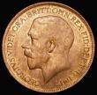 London Coins : A180 : Lot 1683 : Penny 1922 as Freeman 192, dies 3+B variety with raised dot on central trident prong, GEF with trace...