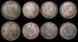 London Coins : A180 : Lot 2078 : Double Florin and Halfcrowns (9) comprising Double Florin 1887 Arabic 1 EF/NEF with some contact mar...