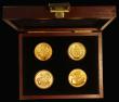 London Coins : A180 : Lot 398 : Half Sovereigns (4) 1989 500th Anniversary of the First Gold Sovereign Marsh 544H, S.SB3 Gold Proof,...