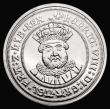 London Coins : A180 : Lot 405 : Millionaires Collection Henry VIII Testoon a modern fantasy in Rhodium plated 22 carat gold and weig...