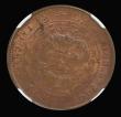 London Coins : A180 : Lot 944 : China - Chekiang Province Ten Cash undated (1906) KUO spelt K I I O Y#10b in an NGC holder and grade...