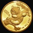 London Coins : A180 : Lot 959 : China 100 Yuan 1996  One Ounce Gold Panda KM#887 Lustrous UNC in the original sealed plastic