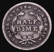 London Coins : A181 : Lot 1203 : USA Half Dime 1838 Liberty seated, with stars, Breen 3010, Fine with two heavier contact marks on th...
