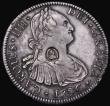 London Coins : A181 : Lot 1627 : Dollar George III Oval Countermark on 1796 Mexico City 8 Reales ESC 129, Bull 1852, countermark VF, ...