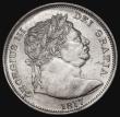 London Coins : A181 : Lot 1813 : Halfcrown 1817 Bull Head ESC 616, Bull 2090, EF with a tone spot on the reverse, the reverse rim wit...