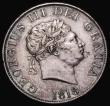 London Coins : A181 : Lot 1817 : Halfcrown 1818 ESC 621, Bull 2099 GF/NVF cleaned and retoned with some pitting on the obverse