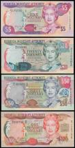 London Coins : A181 : Lot 221 : Bermuda 24 May 2000 issues (4) $5, $20, $50, $100 all Unc