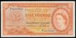 London Coins : A181 : Lot 222 : Bermuda 5 Pounds Hamilton 1st October 1966 GVF S/1 657668 a pleasing example of this rare type