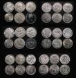 London Coins : A181 : Lot 2382 : Crowns and Halfcrowns (30) comprising Crowns (5) 1708E VG, 1819 LIX VG, 1820 LX VG, 1935 VG, 1980 EF...