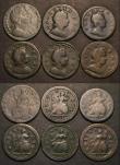 London Coins : A181 : Lot 2428 : Halfpennies (17) 1694, 1717, 1720, 1722, 1723, 1724, 1731, 1734, 1736, 1737, 1743, 1744, 1745, 1750,...