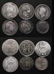 London Coins : A181 : Lot 2474 : Shillings and Sixpences (11) comprising Sixpences (7) 1741 Roses Near VF with some surface marks and...