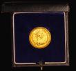 London Coins : A181 : Lot 662 : Rhodesia One Pound 1966 Gold Proof KM#6 nFDC/FDC (a hint of toning), in the South Africa Mint box of...