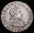 London Coins : A182 : Lot 1130 : France Half Franc 1618A Pattern by Nicholas Briot, a Piedfort of Quadruple Thickness, 28.06 grammes,...