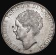 London Coins : A182 : Lot 1271 : Netherlands 2 1/2 Gulden 1938 Deep Hair lines KM#165 Unc and nicely toned with a black toning spot o...