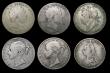 London Coins : A182 : Lot 1474 : Crowns (5) 1818 LVIII Poor, 1820 LX 2 over 1 Fair/Poor, 1821 SECUNDO VG with JB stamped in the obver...