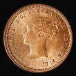 London Coins : A182 : Lot 1970 : Half Farthing 1851 First 1 over 5 in date, LCGS variety 02, UNC with practically full mint lustre, i...