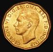 London Coins : A182 : Lot 2184 : Brass Threepence 1948 Peck 2390 UNC and almost fully lustrous with a few small flecks of tone 