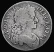 London Coins : A182 : Lot 2202 : Crown 1673 VICESIMO QVINTO edge ESC 47, Bull 390 Fine in an LCGS holder and graded LCGS 25