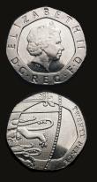 London Coins : A182 : Lot 2297 : Decimal Twenty Pence undated mule S.4631A CGS 65 (2)