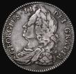 London Coins : A182 : Lot 2546 : Halfcrown 1743 Roses DECIMO SEPTIMO edge, ESC 603A, Bull 1684, Near Fine/Fine
