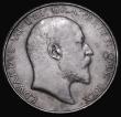 London Coins : A182 : Lot 2657 : Halfcrown 1908 ESC 753, Bull 3574 Fine or better for wear, with grey tone and some contact marks