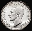 London Coins : A182 : Lot 2691 : Halfcrown 1937 Proof ESC 787, Bull 4035 nFDC, the obverse with a hairline on the bust, the bust with...