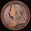 London Coins : A182 : Lot 2890 : Penny 1897 High Tide Freeman 148 dies 1+C, Gouby BP1897C dies V+x (P of PENNY points between two rim...