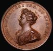 London Coins : A182 : Lot 658 : Capture of Mons 1709 40mm diameter in bronze by J. Croker, Obverse: Bust left, draped,  ANNA . D:G: ...