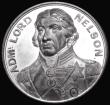 London Coins : A182 : Lot 797 : Erection of Nelson's Column 1843 44mm in white metal by J. Davies, Obverse: Bust of Nelson faci...