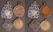 London Coins : A182 : Lot 864 : Prize Medals (6) 'Awarded For Reciting' a shield on a patterned background 11.85 grammes, ...