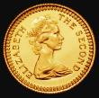 London Coins : A183 : Lot 1105 : Rhodesia One Pound 1966 Gold Proof KM#6 UNC with a scuff on the portrait