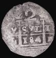 London Coins : A183 : Lot 1232 : Venezuela Caracas 2 Reales (Macuquinas) Royalist and/or Republican Coinage, Cob-style - Caracas (oct...