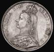 London Coins : A183 : Lot 1462 : Crown 1887 ESC 296, Bull 2585 GVF/NEF the obverse with some contact marks and some dark toning by RE...