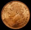 London Coins : A183 : Lot 1542 : Farthing 1825 Obverse 2, 5 in date struck over a higher 5, LCGS Variety 06, Lustrous UNC with some t...