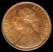 London Coins : A183 : Lot 1565 : Farthing 1865 Thin 8 in date, LCGS Variety 03 UNC with traces of lustre, in an LCGS holder and grade...