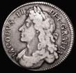 London Coins : A183 : Lot 1873 : Halfcrown 1687 TERTIO edge ESC 498, Bull 753 VG