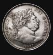 London Coins : A183 : Lot 1898 : Halfcrown 1817 Bull Head ESC 616 VF with some contact marks, hairlines and edge nicks